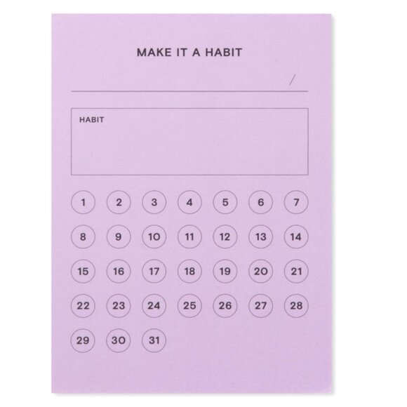 Post-it Noted Habit Tracker Sticky Notes Lilac 2.9 x 4 Inch 100 Sheets 1 Pack - Picture 9 of 12